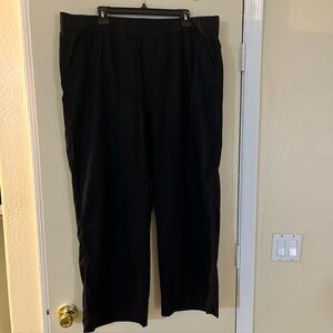 Sonoma Black Wide Leg Pants XXL Elastic Waist Pockets Excellent Condition